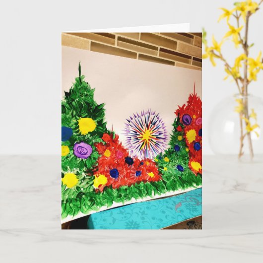 Snoep Waters Autisme Artist Kaart (Gele Bloem)