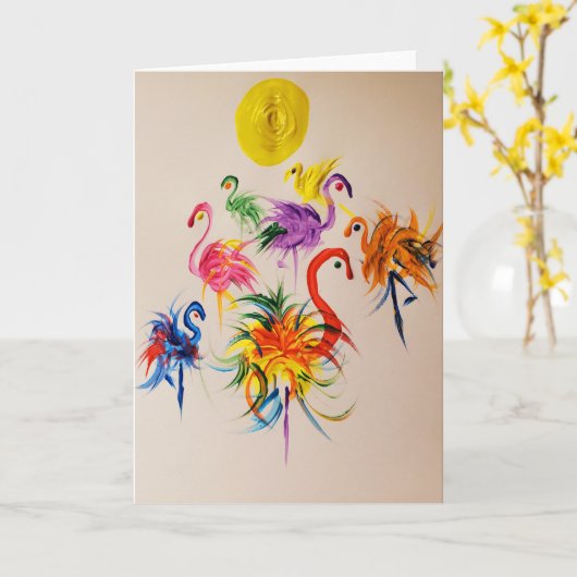 Snoep Waters Autisme Artist Kaart (Gele Bloem)