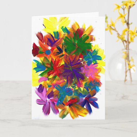 Snoep Waters Autisme Artist Kaart (Gele Bloem)