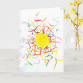 Snoep Waters Autisme Artist Kaart (Gele Bloem)