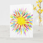 Snoep Waters Autisme Artist Kaart (Gele Bloem)