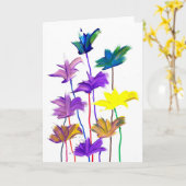 Snoep Waters Autisme Artist Kaart (Gele Bloem)