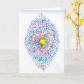 Snoep Waters Autisme Artist Kaart (Gele Bloem)