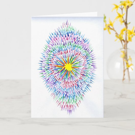 Snoep Waters Autisme Artist Kaart (Gele Bloem)