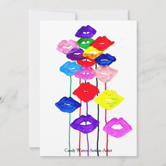 Snoep Waters Autisme Artist Kaart (Voorkant)