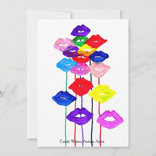 Snoep Waters Autisme Artist Kaart (Achterkant)