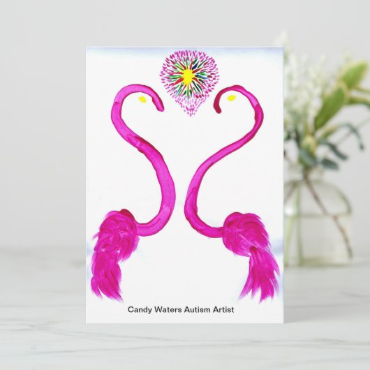 Snoep Waters Autisme Artist Kaart (Staand voorkant)