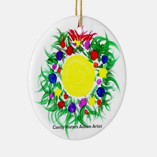 Snoep Waters Autisme Artist Keramisch Ornament (Rechts)