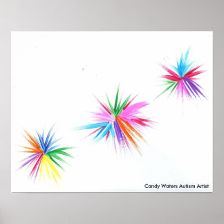 Snoep Waters Autisme Artist Poster