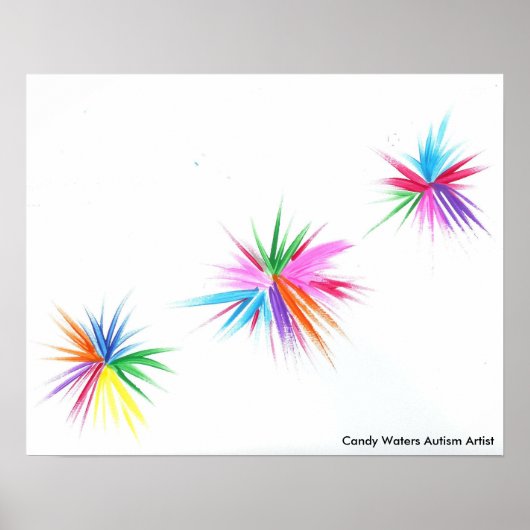 Snoep Waters Autisme Artist Poster (Voorkant)