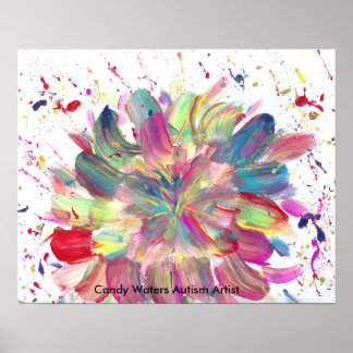 Snoep Waters Autisme Artist Poster