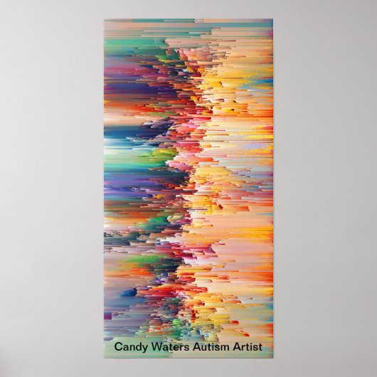 Snoep Waters Autisme Artist Poster (Voorkant)