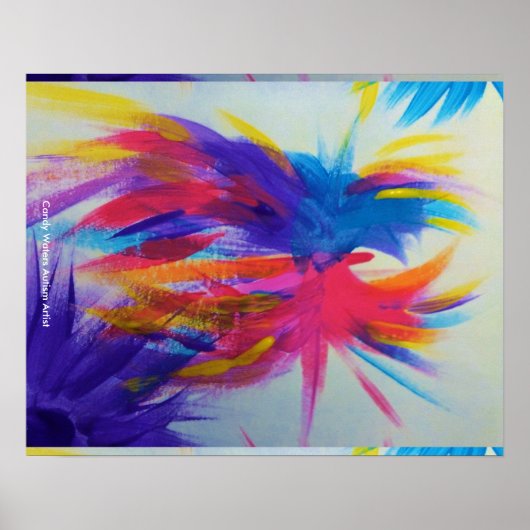 Snoep Waters Autisme Artist Poster (Voorkant)