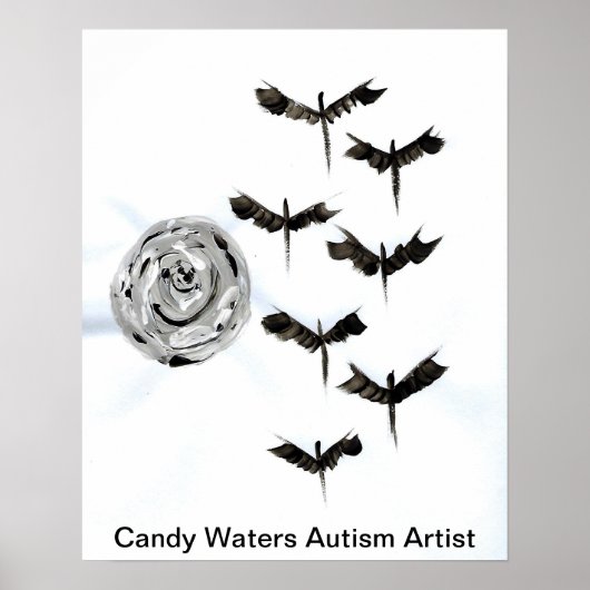 Snoep Waters Autisme Artist Poster (Voorkant)