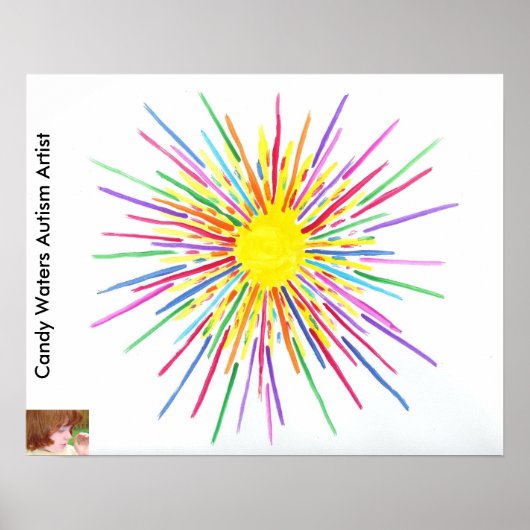 Snoep Waters Autisme Artist Poster (Voorkant)