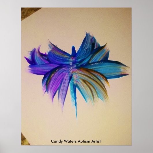Snoep Waters Autisme Artist Poster (Voorkant)