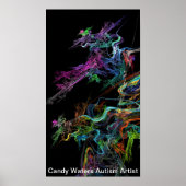 Snoep Waters Autisme Artist Poster (Voorkant)