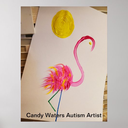 Snoep Waters Autisme Artist Poster (Voorkant)