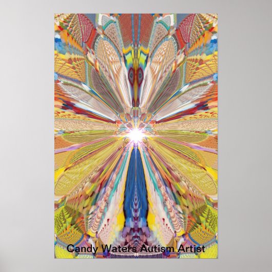 Snoep Waters Autisme Artist Poster (Voorkant)
