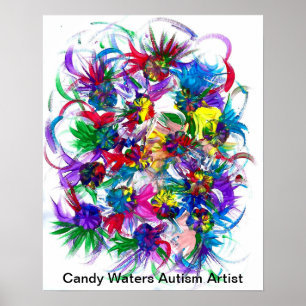 Snoep Waters Autisme Artist Poster