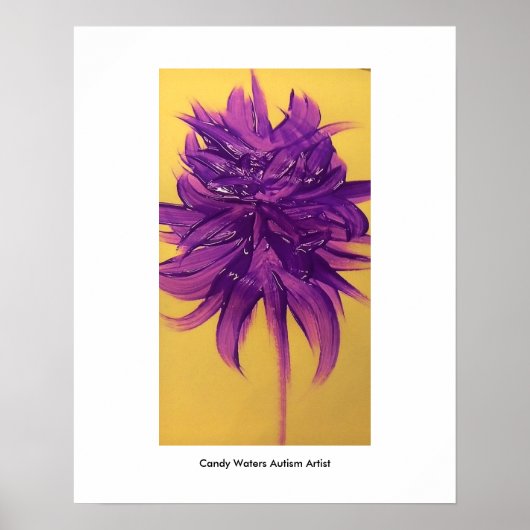 Snoep Waters Autisme Artist Poster (Voorkant)