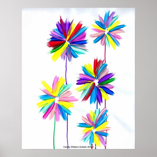 Snoep Waters Autisme Artist Poster (Voorkant)