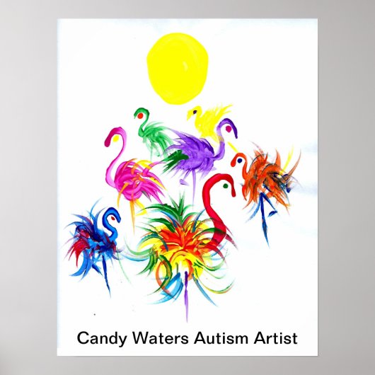 Snoep Waters Autisme Artist Poster (Voorkant)