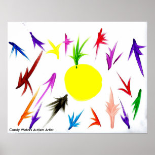 Snoep Waters Autisme Artist Poster