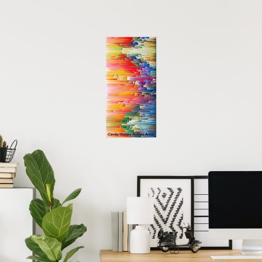 Snoep Waters Autisme Artist Poster (Thuiskantoor)