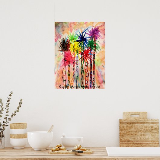 Snoep Waters Autisme Artist Poster (Keuken)