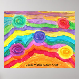 Snoep Waters Autisme Artist Poster