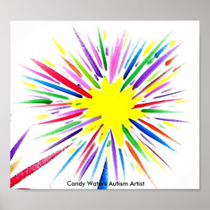 Snoep Waters Autisme Artist Poster