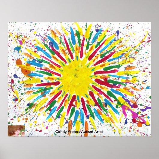 Snoep Waters Autisme Artist Poster (Voorkant)