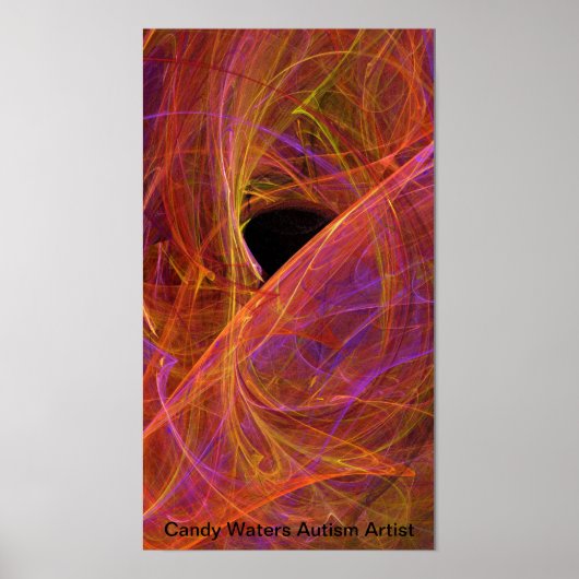 Snoep Waters Autisme Artist Poster (Voorkant)