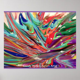 Snoep Waters Autisme Artist Poster
