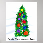 Snoep Waters Autisme Artist Poster (Voorkant)