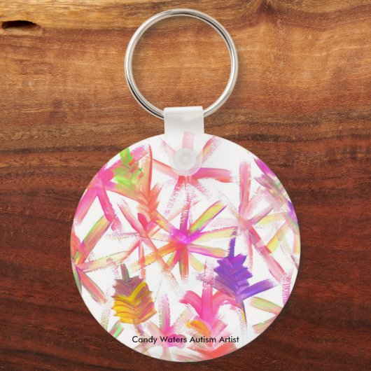 Snoep Waters Autisme Artist Sleutelhanger (Voorkant)