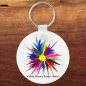 Snoep Waters Autisme Artist Sleutelhanger (Voorkant)