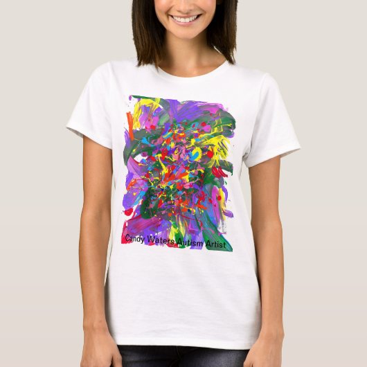 Snoep Waters Autisme Artist T-shirt (Voorkant)
