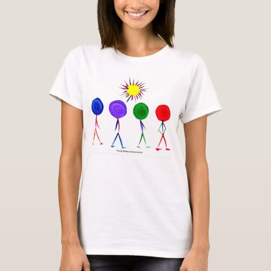 Snoep Waters Autisme Artist T-shirt (Voorkant)