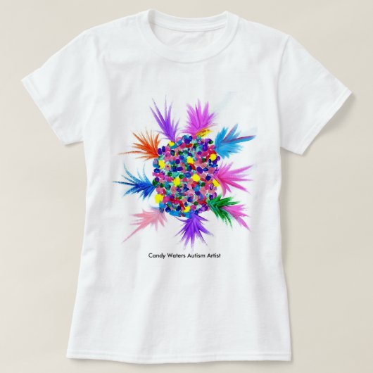 Snoep Waters Autisme Artist T-shirt (Design voorkant)