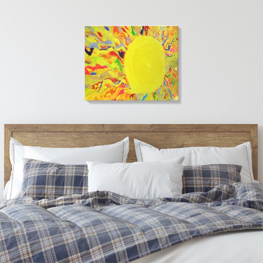 Snoep Waters Autisme Kunstenaar Schilderen op Canv Canvas Afdruk (Insitu (Slaapkamer))