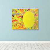 Snoep Waters Autisme Kunstenaar Schilderen op Canv Canvas Afdruk (Insitu (Houten vloer))