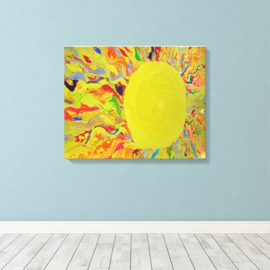 Snoep Waters Autisme Kunstenaar Schilderen op Canv Canvas Afdruk (Insitu (Houten vloer))