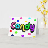 Snoep-wenskaarten Kaart (Gele Bloem)