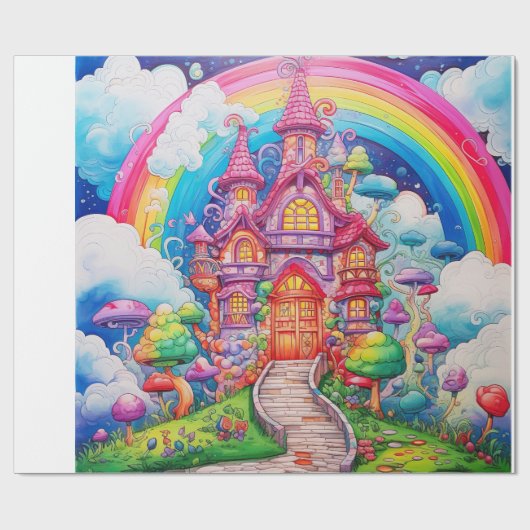 Snoep Wereld Cadeaupapier (Vlak)