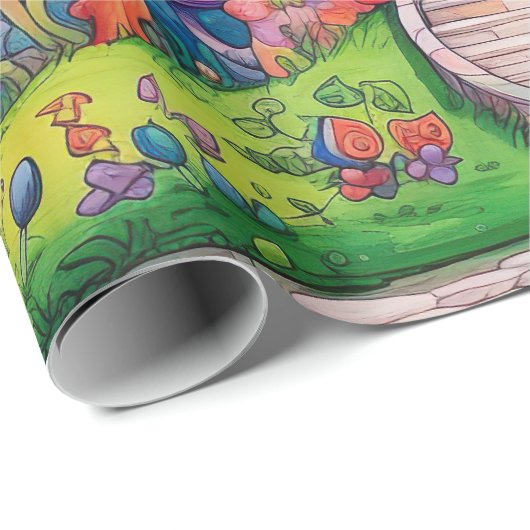 Snoep Wereld Cadeaupapier (Rol Hoek)