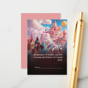 Snoep Wereld Schattige Baby shower Informatiekaartje