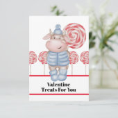 Snoep werkt alleen voor je Valentijn Bedankkaart (Staand voorkant)