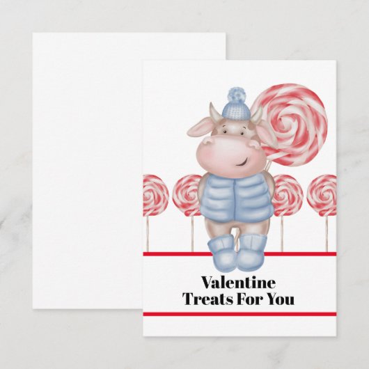 Snoep werkt alleen voor je Valentijn Bedankkaart (Voorkant / Achterkant)